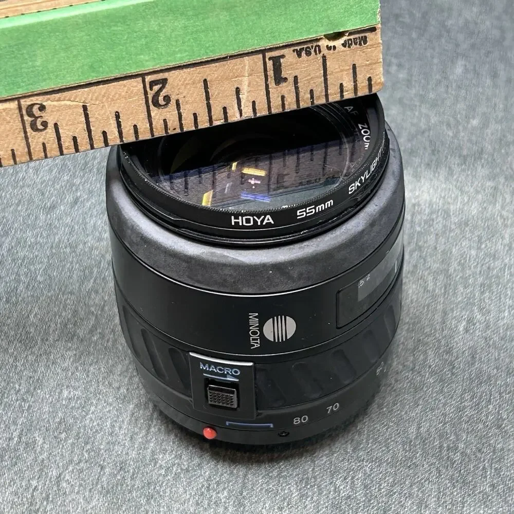 Minolta AF Zoom 28-80mm f/4-5.6 Macro Lens Sony A Mount 55mm Japan